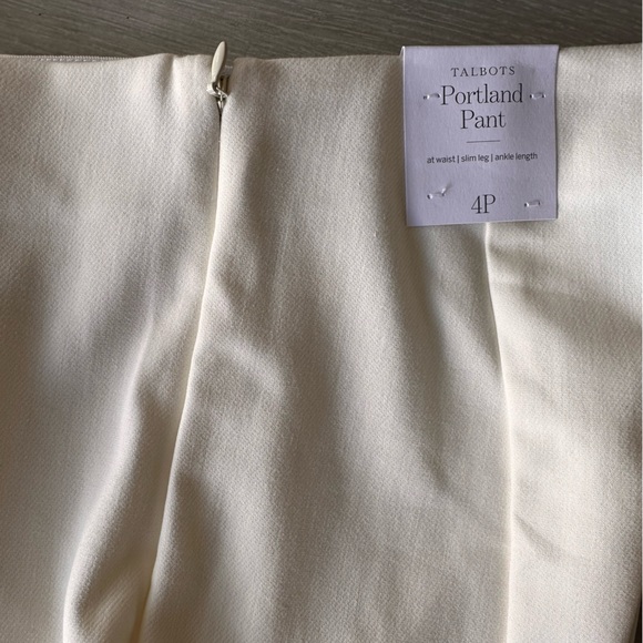 Talbots Portland Pants in ivory - Picture 6 of 7